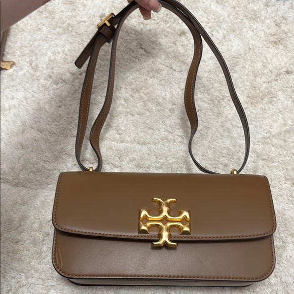 NWT 🎀Tory Burch Brown Leather Eleanor Shoulder Bag - Picture 7 of 15